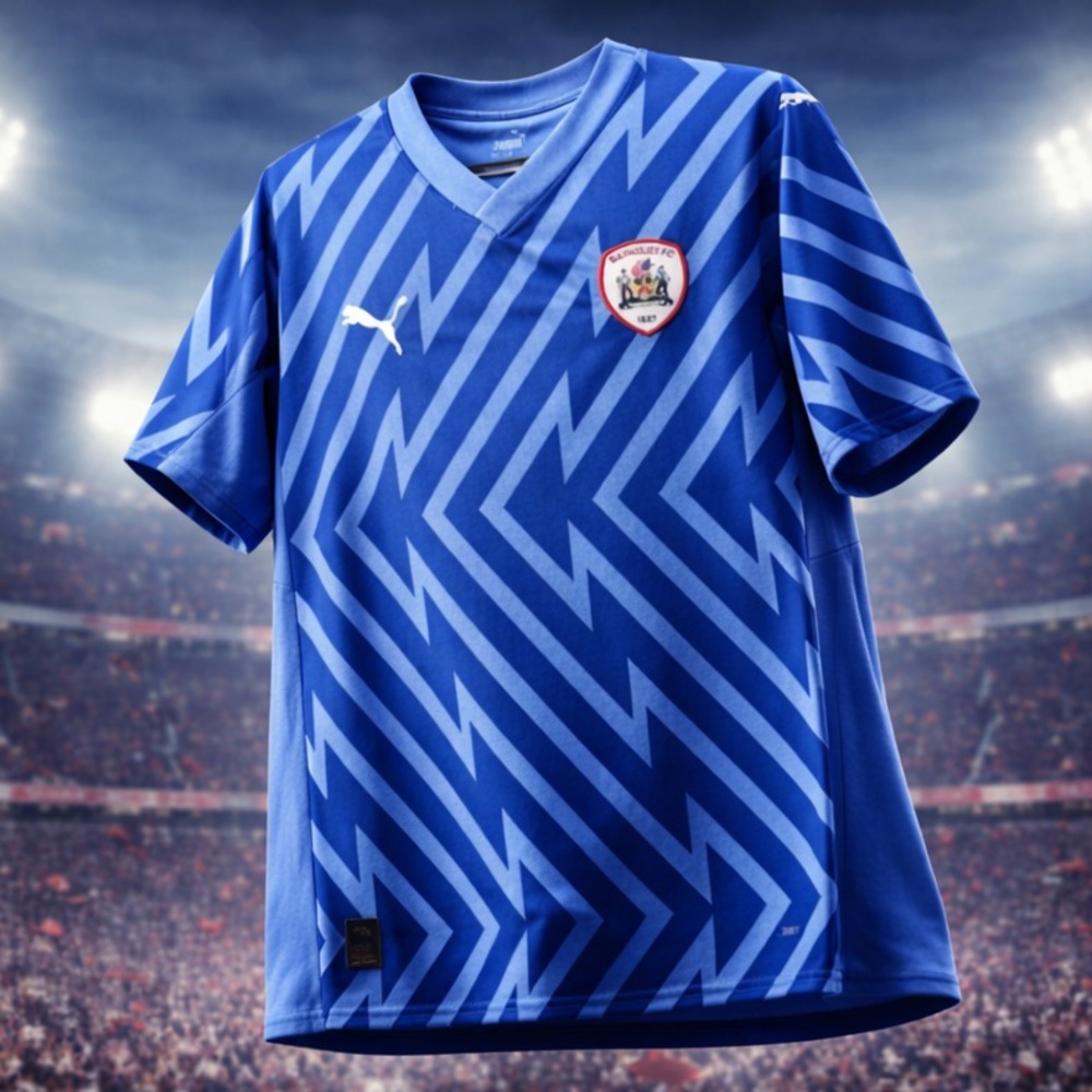 PUMA Goalkeeper Soccer Jersey L Barnsley FC Blue DryCELL NWT - Picture 17 of 17